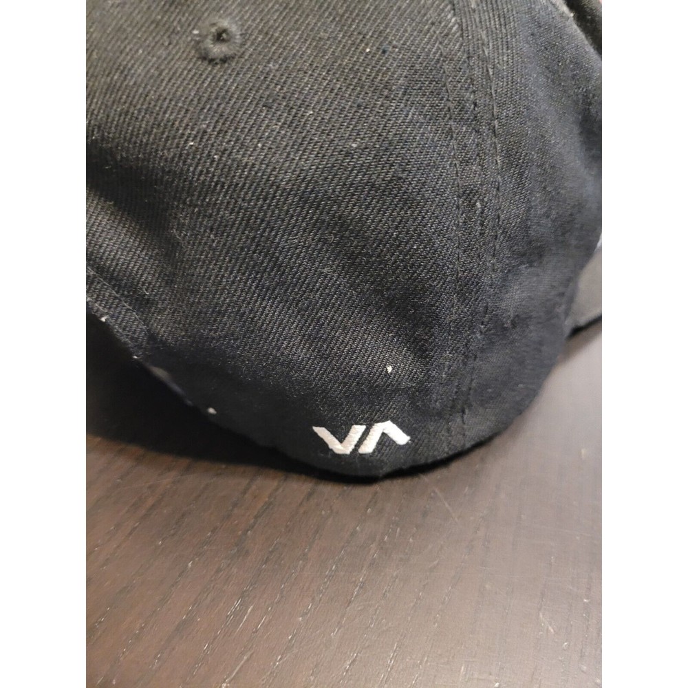 RVCA Hat Cap Snapback II Mid Fit One Size Black Adjustable Twill - Picture 4 of 7